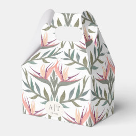 Lovfåglar i Paradise Favor Box Presentaskar