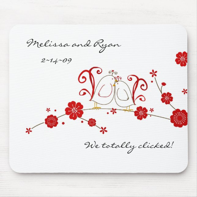 Lovfåglar och Blommar från körsbär Musmatta (Framsidan)