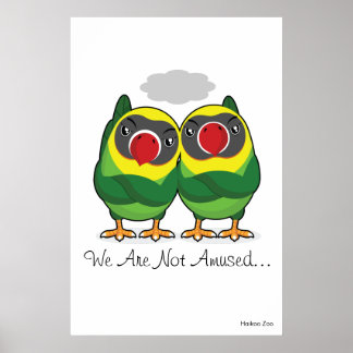 Lovfåglar Poster: "Vi är inte nöjda" Poster