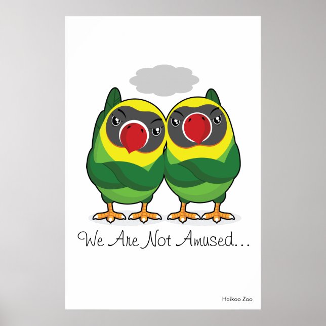 Lovfåglar Poster: "Vi är inte nöjda" Poster (Framsidan)
