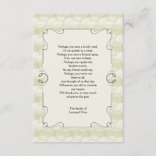 Lövförlusttack Notecard Tack Kort