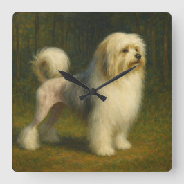 Lövhund Fyrkantig Klocka