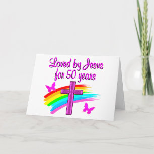 LOVID AV GOD 50:E BIRTHDAY-KONSTRUKTION KORT