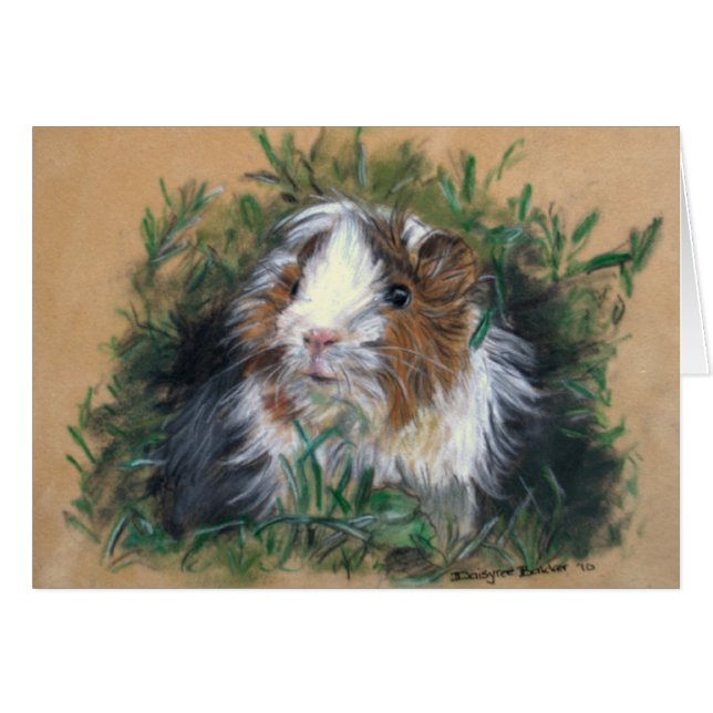 Lovin' lavender Guinea Pig / Cavia OBS Kort (Framsidan Horizontal)