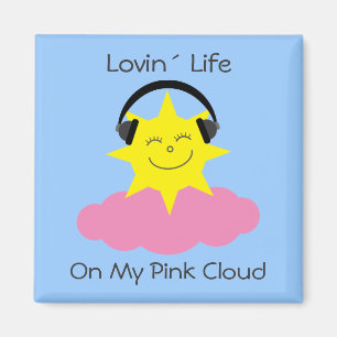 Lovin´ liv på min rosa molnnykterhetmagnet magnet