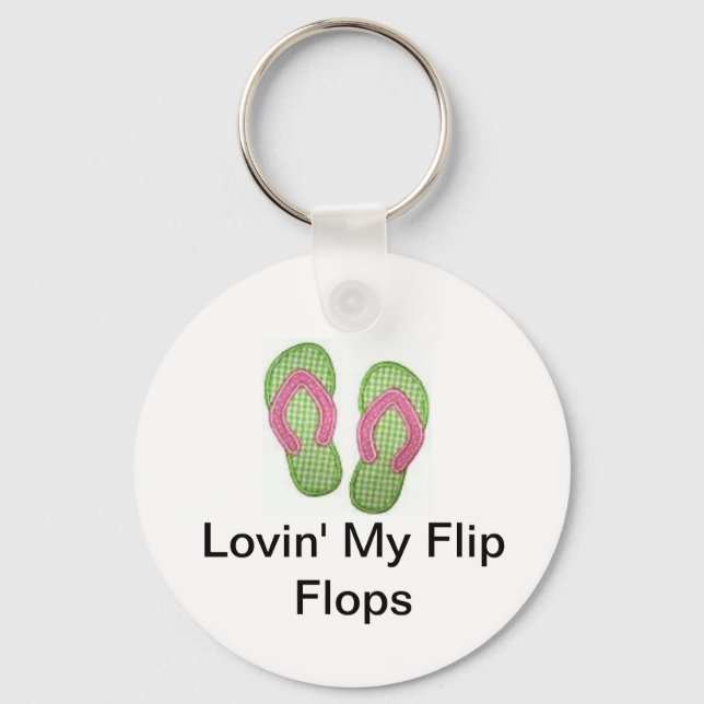Lovin My Flinflip flops Nyckelring (Framsida)