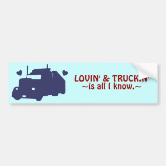 Lovin och Truckin Bildekal