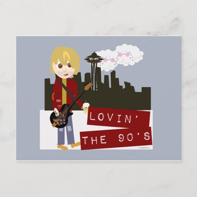 Lovin på 90-talet! vykort (Framsida)