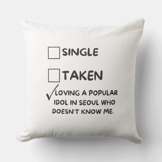 Loving a popular idol in Seoul” Printed Oversized Kudde (Framsida)
