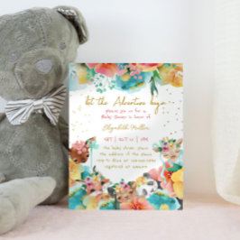 Loving Animals utan Bloom Flicka Shower Inbjudningar