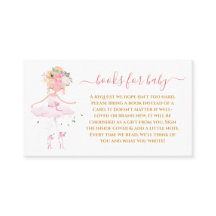 Loving Ballerina Stanind Bokar för Baby Card