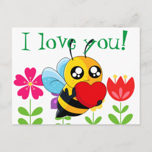 Loving Bee Vykort