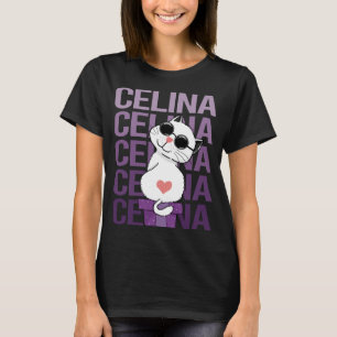 Loving Cat - Celina Namn T Shirt
