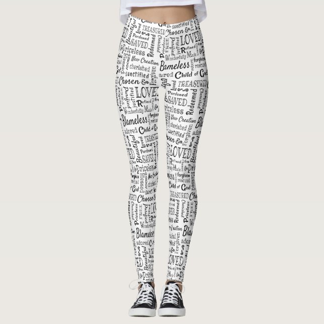 Loving Christian Ord of Affirmation Leggings (Framsida)