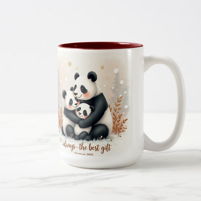 Loving Christmas Mom Mug Två-Tonad Mugg (Höger)