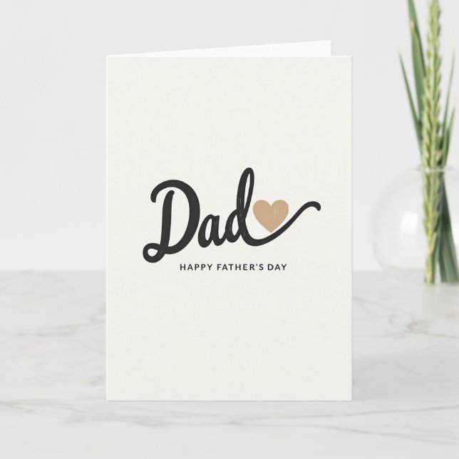 Loving Dads Scripted Art Card blir Kort (Framsida)