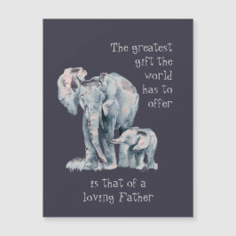 Loving Elephant Far & Baby djur Quote