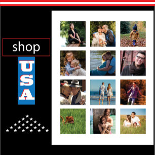 Loving Family Collage 12-bild - otrolig Vykort