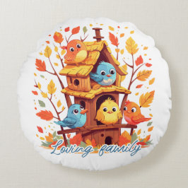 Loving family rund kudde