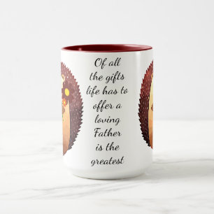 Loving Far inspirationsote Cute Hedgehog Mugg