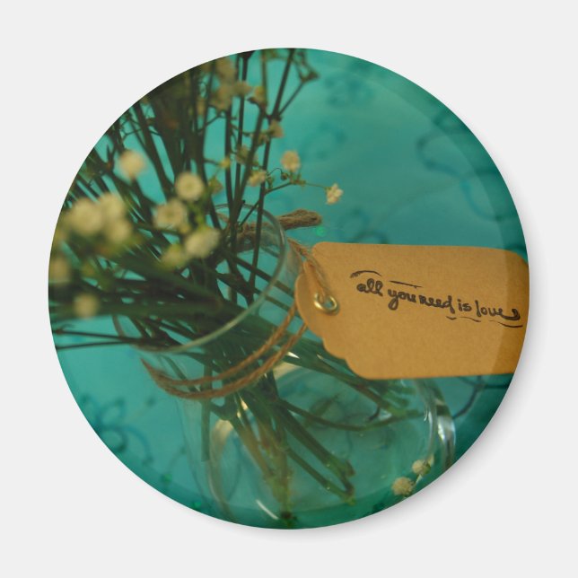 Loving Flowers 2 1/4 tums Magnet (Framsidan)