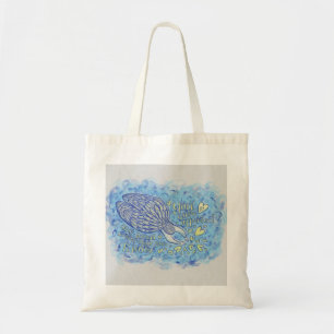 Loving Guardian Angel Art Tote Bag Tygkasse