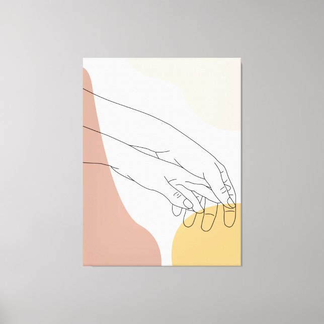 Loving händer canvastryck (Framsida)