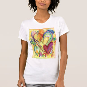 Loving Healing Hearts Art Anpassningsbar T-Shirt