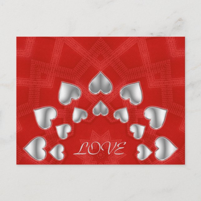 Loving Hearts - vykort (Framsida)