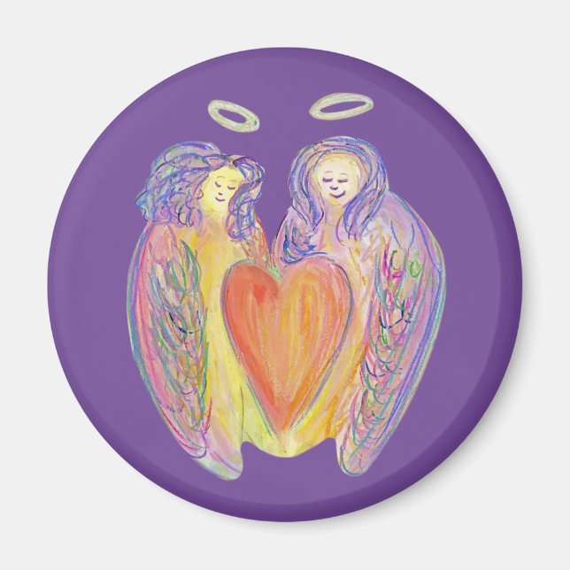 Loving Kindness Guardian Änglar Art Fridge Magnet (Framsidan)