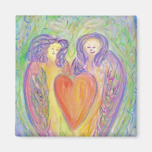 Loving Kindness Guardian Änglar Art Fridge Magnet (Framsidan)