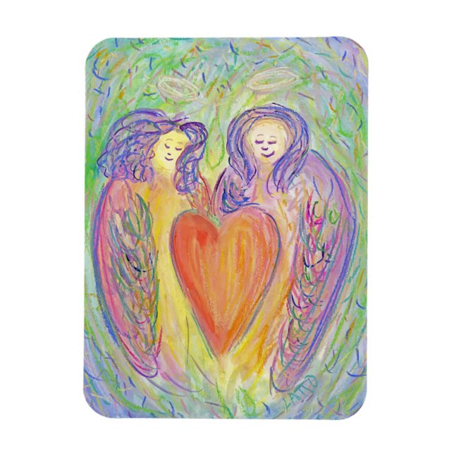 Loving Kindness Guardian Änglar Art Fridge Magnets Magnet (Vertikal)