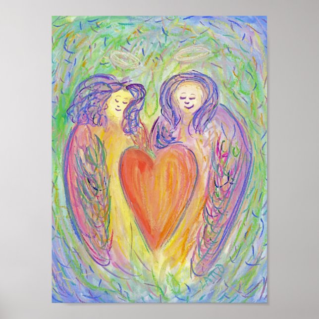 Loving Kindness Guardian Änglar Poster konstutskri (Framsidan)