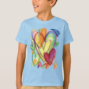 Loving Lagning Hearts Art Anpassningsbar Shirts T Shirt