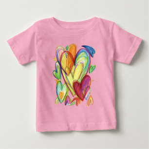 Loving Lagning Hearts Art Anpassningsbar Shirts T Shirt