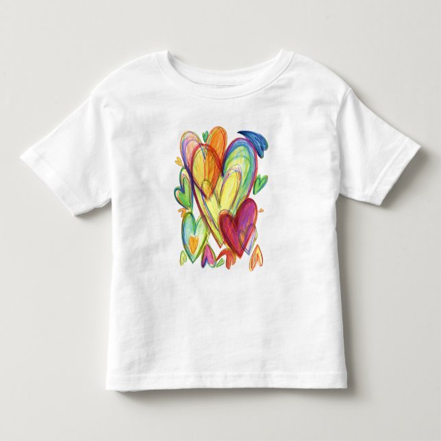 Loving Lagning Hearts Art Anpassningsbar Shirts T Shirt (Framsida)