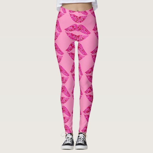 Loving Läppar 01 Leggings (Framsida)