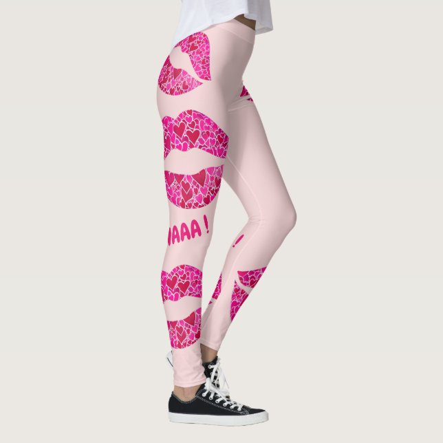 Loving Läppar 01 MWAAA! Leggings (Höger)