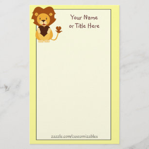 Loving Lejon Stationery Brevpapper