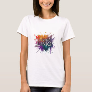 "Loving Links" har en charmig t-shirt-design T Shirt