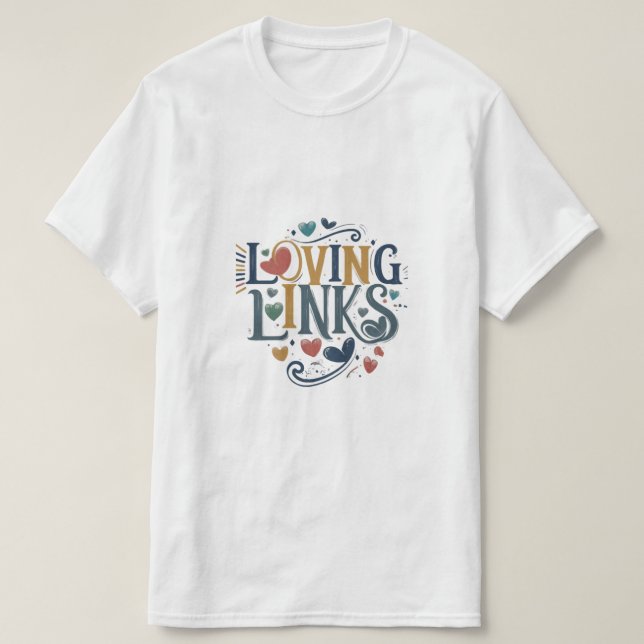 "Loving Links" har en charmig t-shirt-design T Shirt (Design framsida)