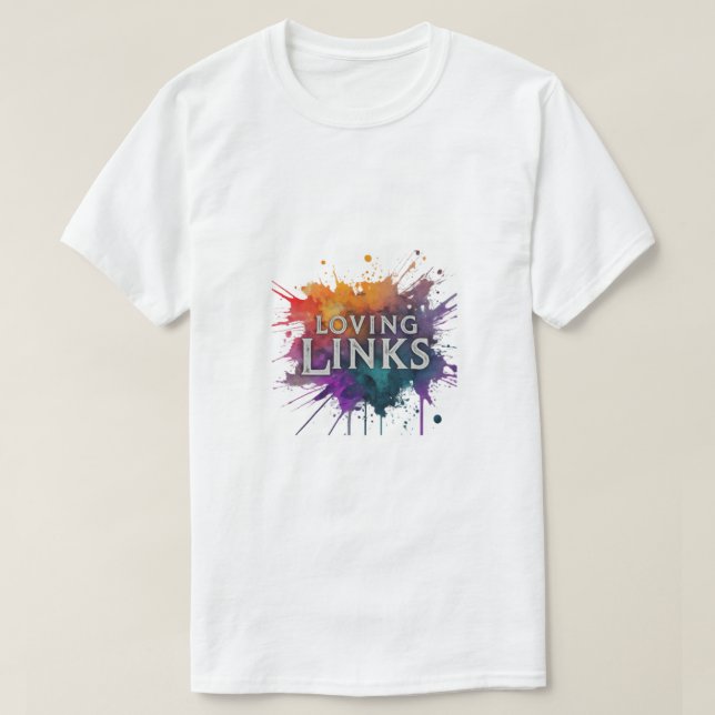 "Loving Links" har en charmig t-shirt-design T Shirt (Design framsida)