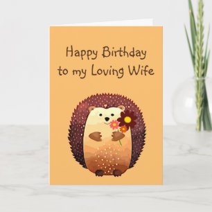 Loving Maka Birthday Cute Hedgehog Animal Kort