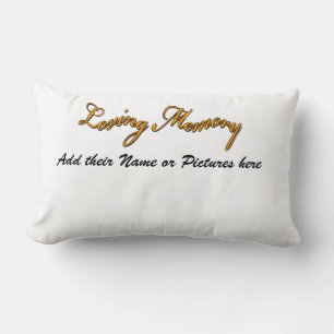 Loving Memorie_Basic T-Shirt Mall - Anpassad Lumbarkudde