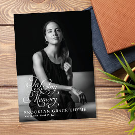 Loving Memory Fullt Photo Memorial Program