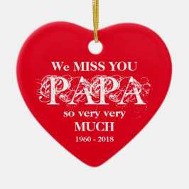 Loving Memory Personlig PAPPA jul Ornament
