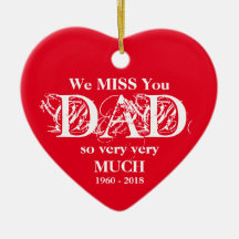 Loving Memory Personlig Pappa jul Ornament