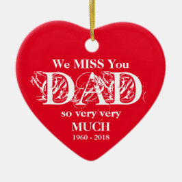 Loving Memory Personlig Pappa jul Ornament