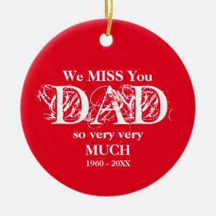 Loving Memory Personlig Pappa Memorial Ornament