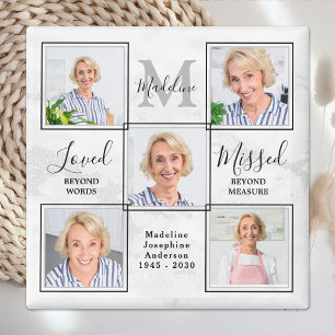 Loving Memory Photo Collage Memorial-favoriter Magnet